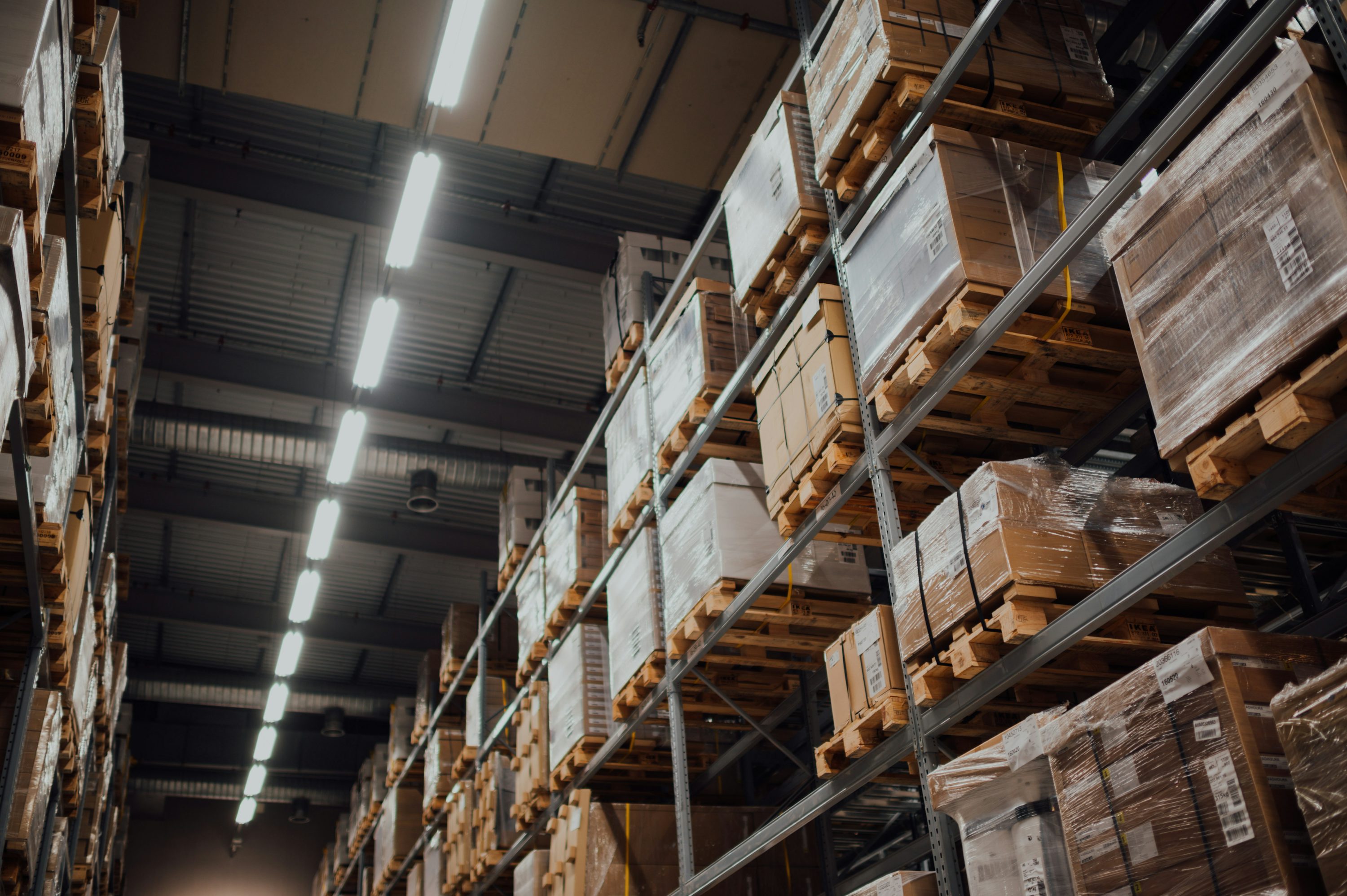 Warehouse with employees